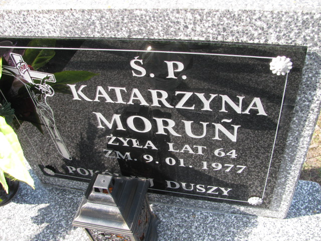 Katarzyna Moruń Pławno - Grobonet - Wyszukiwarka osób pochowanych