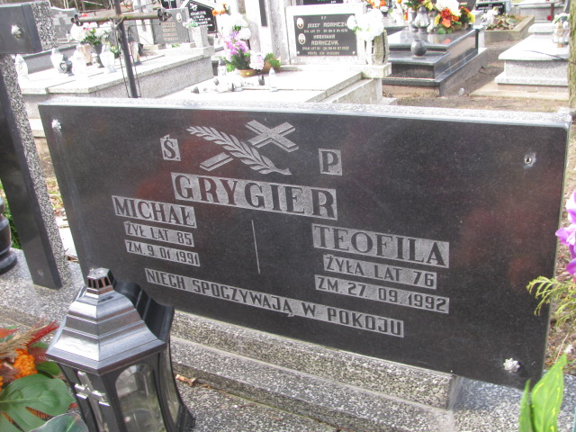 Michał Grygier Pławno - Grobonet - Wyszukiwarka osób pochowanych