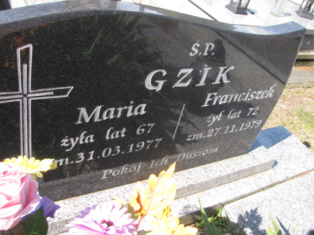 Kazimierz Gzik Pławno - Grobonet - Wyszukiwarka osób pochowanych