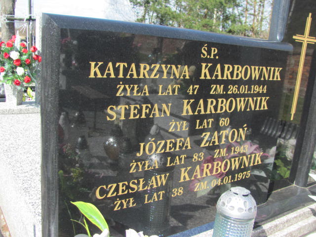 Czesław Karbownik Pławno - Grobonet - Wyszukiwarka osób pochowanych